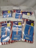 Qty 6 Patiriotic Flag Wind Blazer 25” x 4.75”
