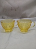 Qty 2 Glass Tea Mug 14.5oz