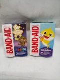 Qty 2 Band-Aid 20ct Baby Shark/ Elemental Assorted Sizes