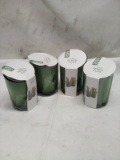 Qty 4- 2 ct Glass Pencil Cups