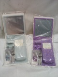Pair of Stick-on Mirror and Shower Caddy Sets