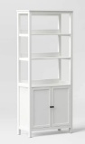 Room Essentials White Finish Open Shelves Bookcase- MSRP $195.00