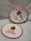4 Packs of 10 SPIRITZ Disposable Oval Plates