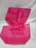 Qty 2 Reuseable Mesh Tote 15” x 20.5