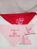 4Pc Dog Bandana Lot