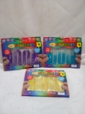Lot of 3 Assorted Color Non-Toxic Squashies Sensory Toys for Ages 5+