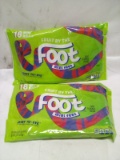 2 Bags of 18 Fruit by The Foot Mini Feet Rolls