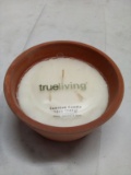 Single 12oz TrueLiving White Jasmine&Mint Candle