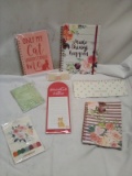 7Pc Assorted Stationary, Notebook, Sticky Notes, Planner, Etc.