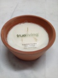 Single 12oz TrueLiving White Jasmine&Mint Candle