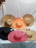 Lot of 5 Assorted Floppy Hats