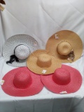 Lot of 5 Assorted Floppy Hats