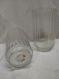 Pair of TrueLiving 8”x4.75” Glass Storage Jars