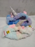 Pair of Kids Fuzzy Unicorn Head Wraps
