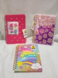 Lot of 3 Assorted Sensory Cover Kids Notebooks
