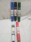 Lot of 5 Assorted Color 36” Adhesive Vinyl Rolls