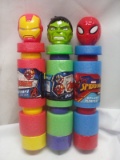 Lot of 3 Assorted Character Water Splash Pumpers for Ages 4+