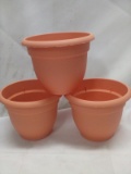Qty 3 Plastic Pot  6” diameter