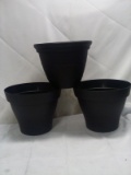 Qty 3 Plastic Pot 12” Diameter