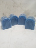 Qty 4 Unscented Arched Candles 3”