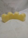 Qty 4 Unscented Arched Candles 3”