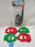 Adult Snorkel Swim Mask/ Qty 4 Sand Diggers
