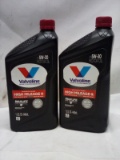Qty 2 Quart Valvoline High Mileage + 5w-30 Motor Oil