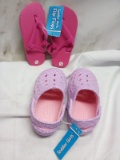 2 Pairs of Toddler Girls Large (9/10) Sandals