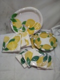 10Pc Disposable Plate and Napkin Lot