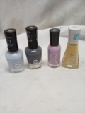 4Pc Assorted Color Sally Hansen Nail Polish Lot