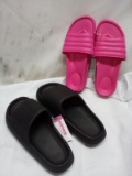 2 Pairs of Womens Medium(7/8) Slide-on Sandals