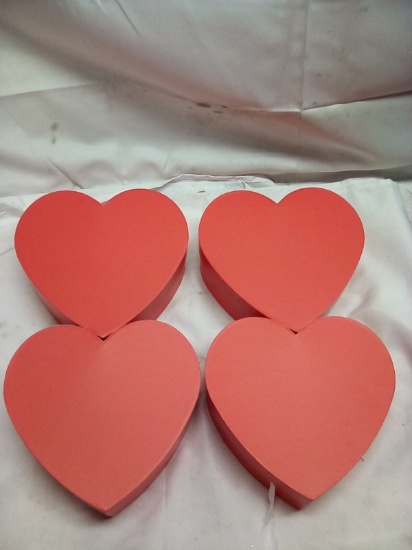 Heart Gift Boxes 8.5” x 9” x 3.3” Qty 4
