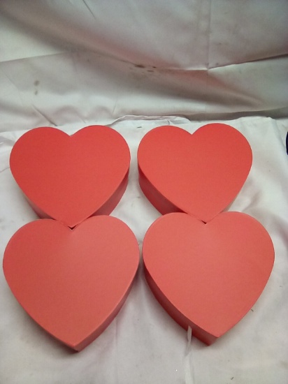 Heart Gift Boxes 8.5” x 9” x 3.3” Qty 4