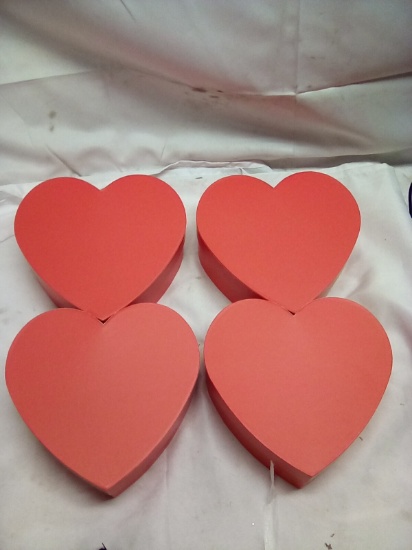 Heart Gift Boxes 8.5” x 9” x 3.3” Qty 4