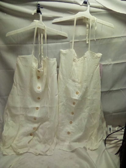 Wild Fable cream Color Halter Dresses (Retails $30) Qty 2 Size XXS & XS
