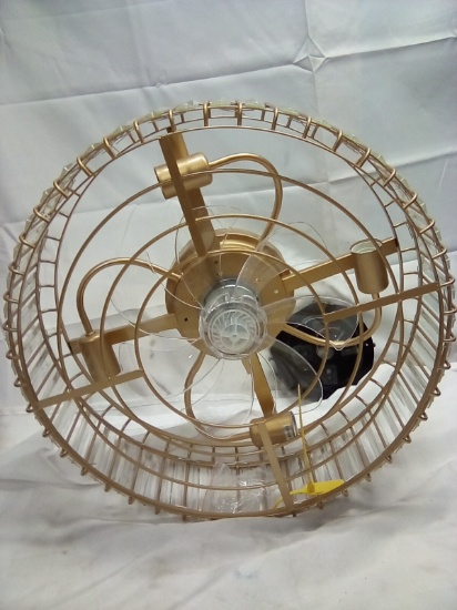 4 Light Fixture Ceiling Fan Decorative Gold Tone