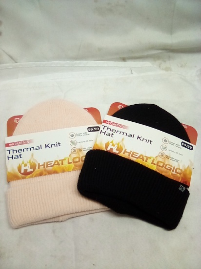 Heat Logic Women’s Thermal Knit Hat Qty 2