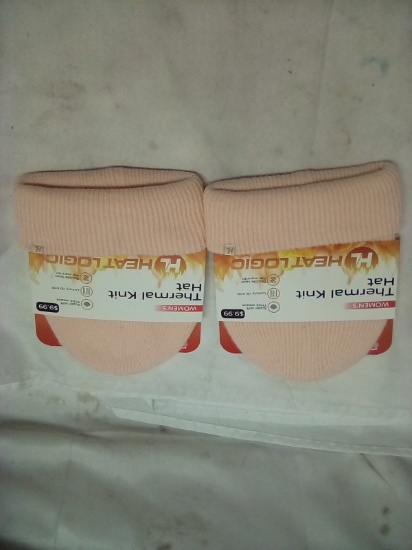 Heat Logic Women’s Thermal Knit Hat Qty 2