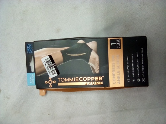 Tommie Copper Compression Ankle Sleeve Size Small/Medium
