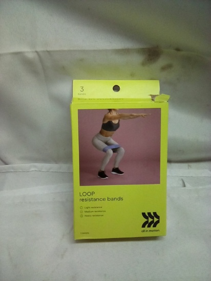 All in Motion Loop Resistance Bands 3 Bands