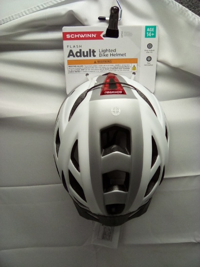 Schwinn Flash Lighted Adult Bike Helmet Ages 14+