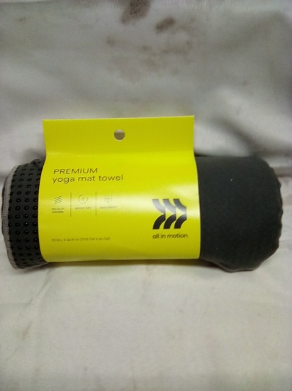All in Motion Yoga Mat Towel 70” x 26”