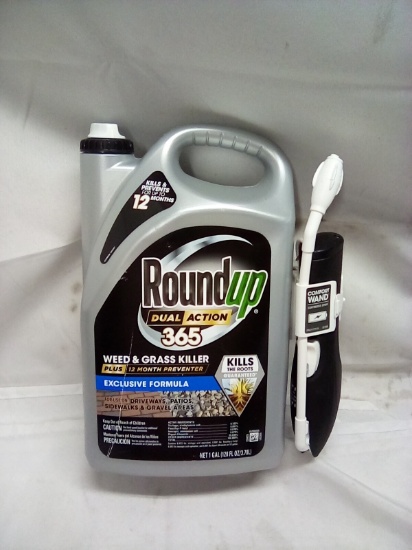 Round Up Dual Action 365 Weed and Grass Killer 1 Gal with Sprayer