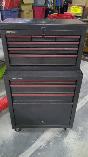 Craftsman 2pc Roll-A-Round Tool Box Full of Tools
