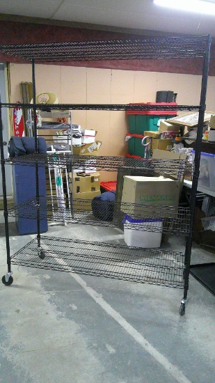 Large 5 High Heavy Duty Steel Shelving Unit