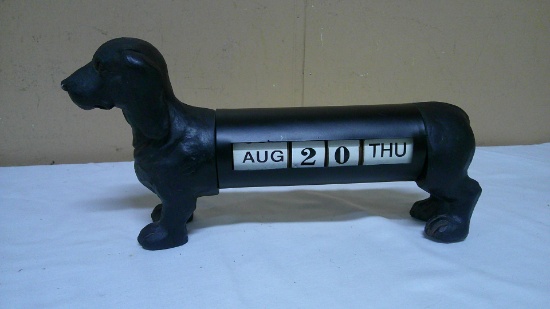 Dachsund Perpetual Desk/Table Calendar