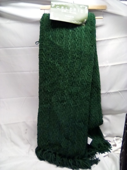 Celerie Hunter Green Throw Blanket 50x70 in