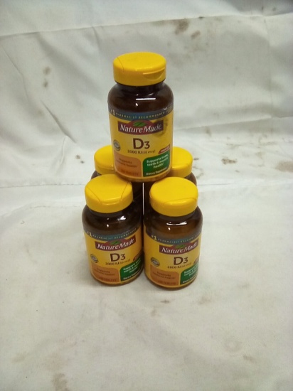 Nature Made Vitamin D3 2000IU (50mg) 220 Tablets Qty 5(Exp 10/25)
