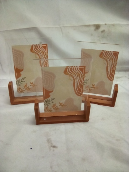 Fall Plexi Glass Write on Signs Qty 3