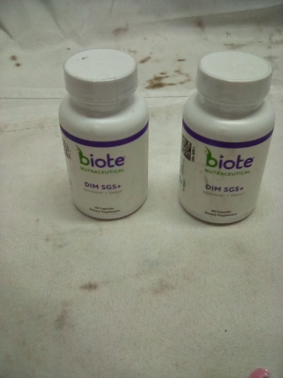 Biote Nuraceutical DIM SGS+ 60 Capsules Qty 2 Bottles